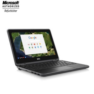 Refurbished-Dell Chromebook 3180 (2017) Laptop with 11.6 inch Display, Intel Celeron N3060 Processor/3rd Gen/4GB RAM/32GB SSD/256MB Intel HD Graphics 400 English Black