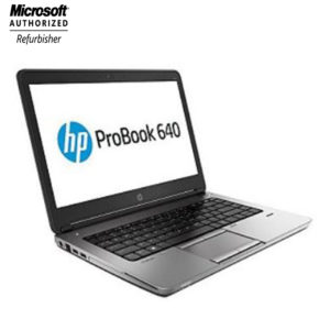 Refurbished-HP ProBook 640 G2 (2016) Laptop with 14 inch Display, 6th GEN, Intel HD Graphics 520, Windows 10 Pro, English Keyboard- Silver/Black